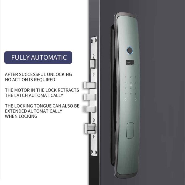 Series 3 WiFi Smart Biometric Door Lock With App Support + Finger print + RFid + passcode + mechanical key + OTP