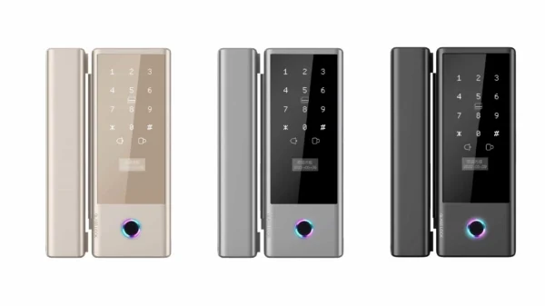 WiFi Series G1 Smart Biometric Glass Door Lock With App Support + Passcode + Fingerprint + Machanical key (With Wireless Remote)