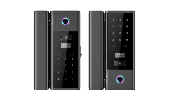 WiFi Series G1 Smart Biometric Glass Door Lock With App Support + Passcode + Fingerprint + Machanical key (With Wireless Remote)
